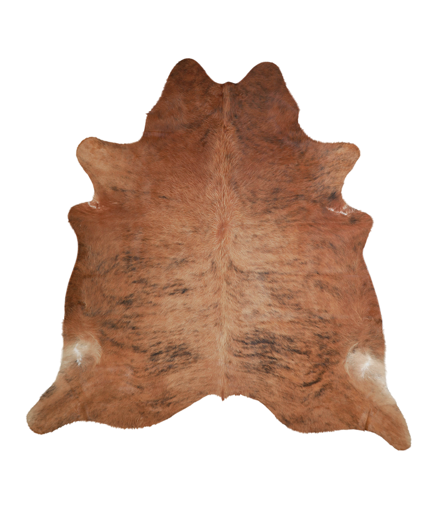Medium Brindle X-Large Brazilian Cowhide Rug 6'11"H x 6'9"W #A21695 by Hudson Hides
