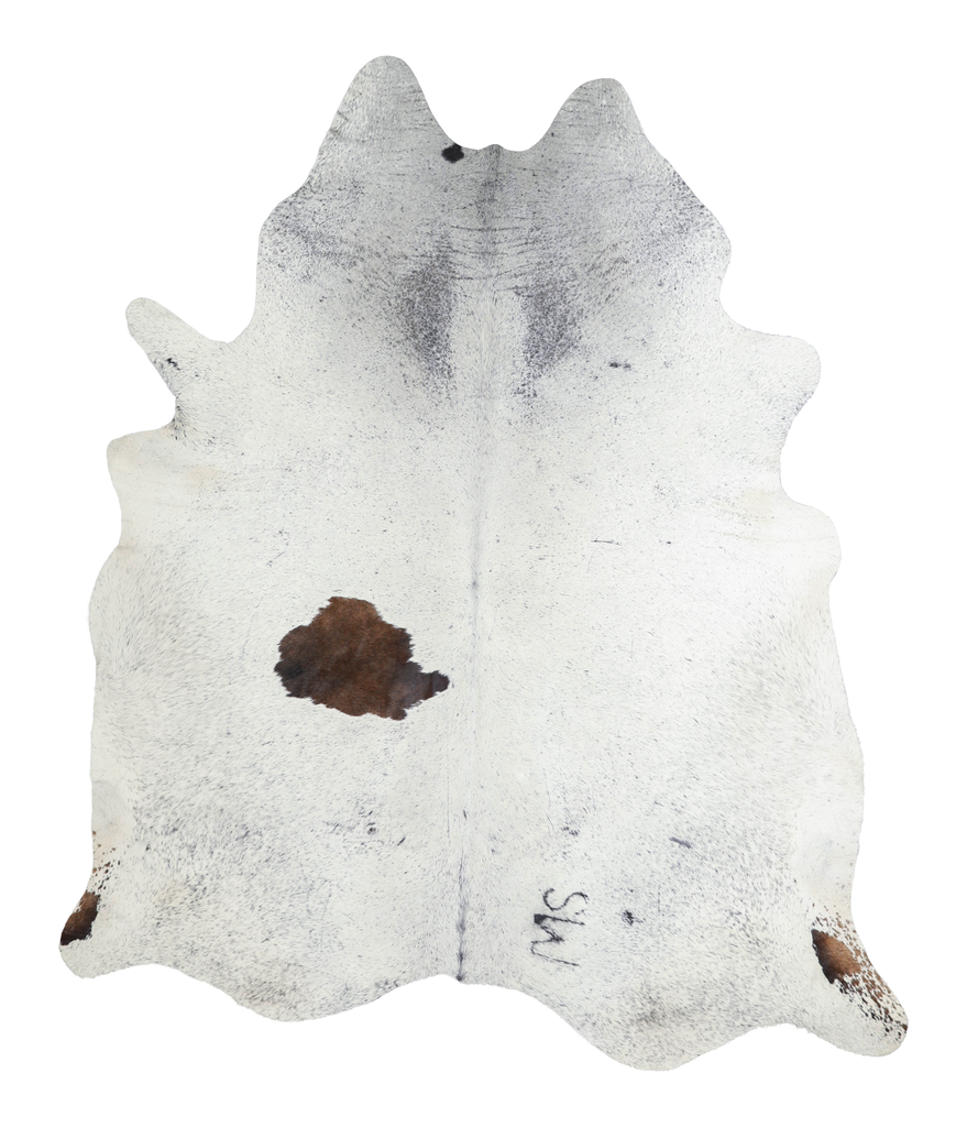 Salt and Pepper Black XX-Large Brazilian Cowhide Rug 7'9"H x 6'5"W #A21720 by Hudson Hides