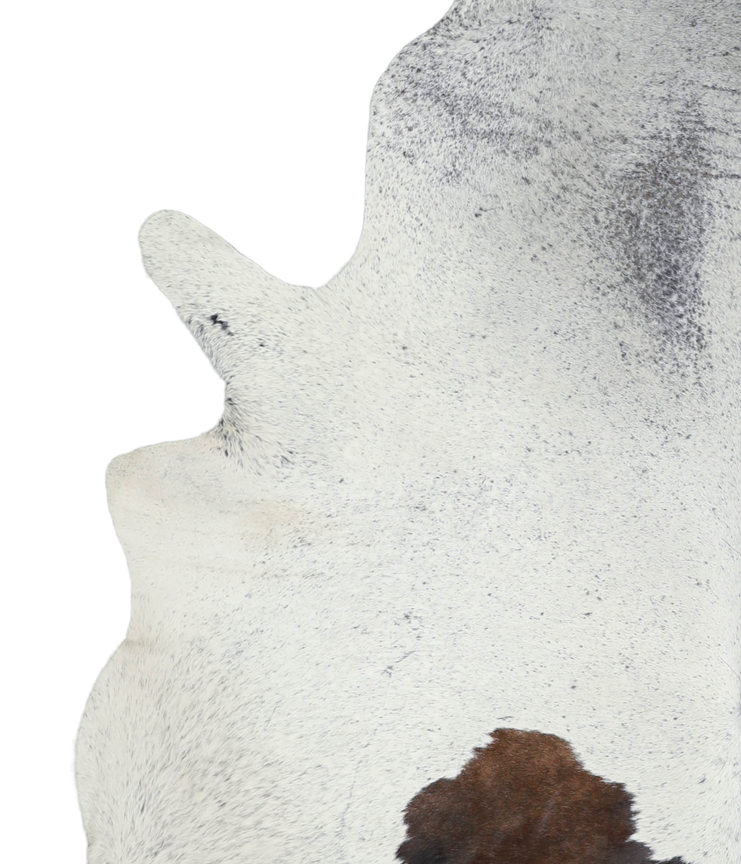 Salt and Pepper Black XX-Large Brazilian Cowhide Rug 7'9"H x 6'5"W #A2