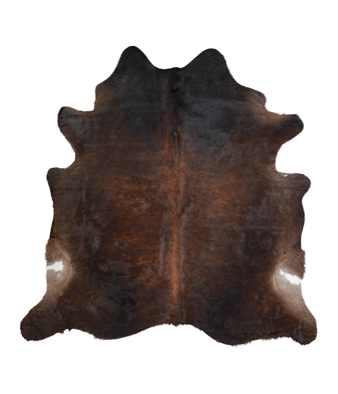 Chocolate X-Large Brazilian Cowhide Rug 6'10"H x 6'9"W #A21730 by Huds