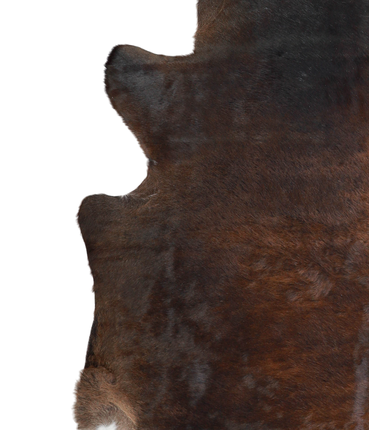 Chocolate X-Large Brazilian Cowhide Rug 6'10"H x 6'9"W #A21730 by Hudson Hides