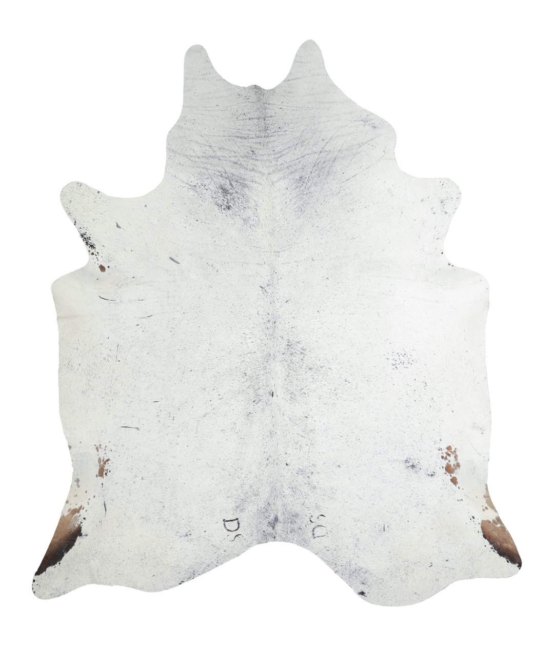 Salt and Pepper Black XX-Large Brazilian Cowhide Rug 7'10"H x 6'8"W #A