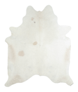 Ivory with Beige X-Large Brazilian Cowhide Rug 7'8"H x 6'5"W #A21739 by Hudson Hides