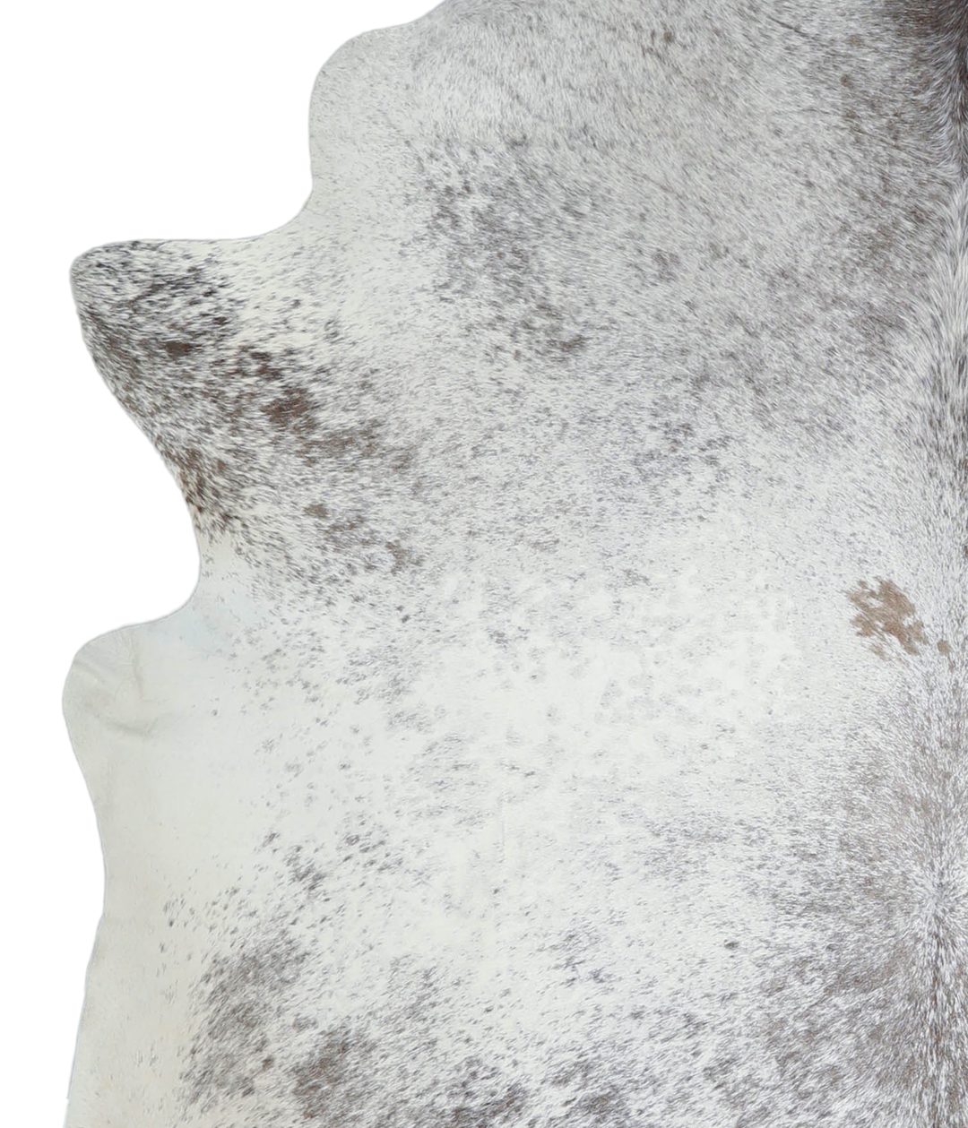 Salt and Pepper Black X-Large Brazilian Cowhide Rug 7'5"H x 6'1"W #A21