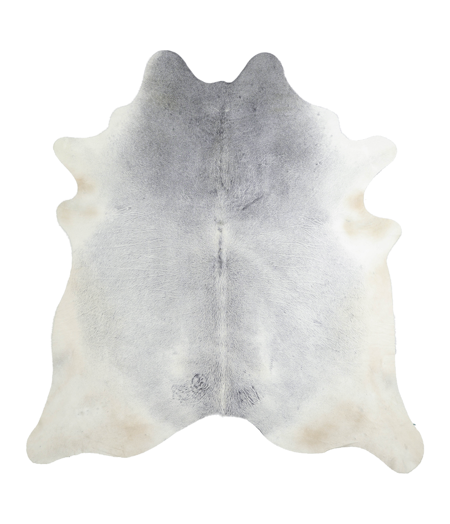 Medium Grey X-Large Brazilian Cowhide Rug 7'3"H x 6'9"W #A21799 by Hudson Hides