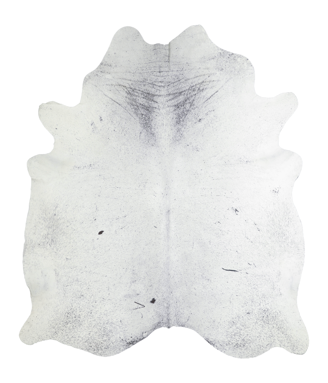 Salt and Pepper Black X-Large Brazilian Cowhide Rug 7'6"H x 6'6"W #A21