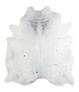 Salt and Pepper Black X-Large Brazilian Cowhide Rug 7'6"H x 6'6"W #A21801 by Hudson Hides