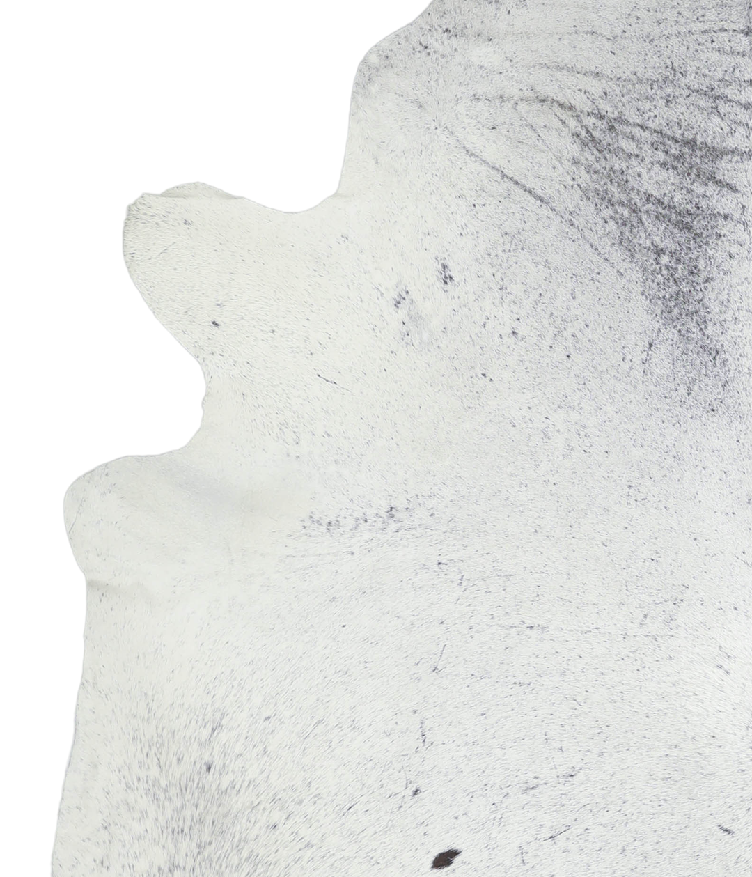 Salt and Pepper Black X-Large Brazilian Cowhide Rug 7'6"H x 6'6"W #A21