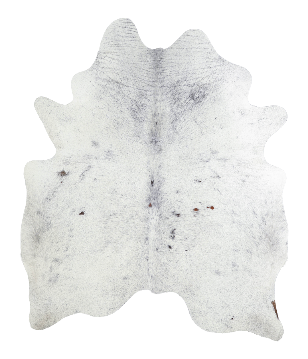 Salt and Pepper Black X-Large Brazilian Cowhide Rug 7'2"H x 5'11"W #A2