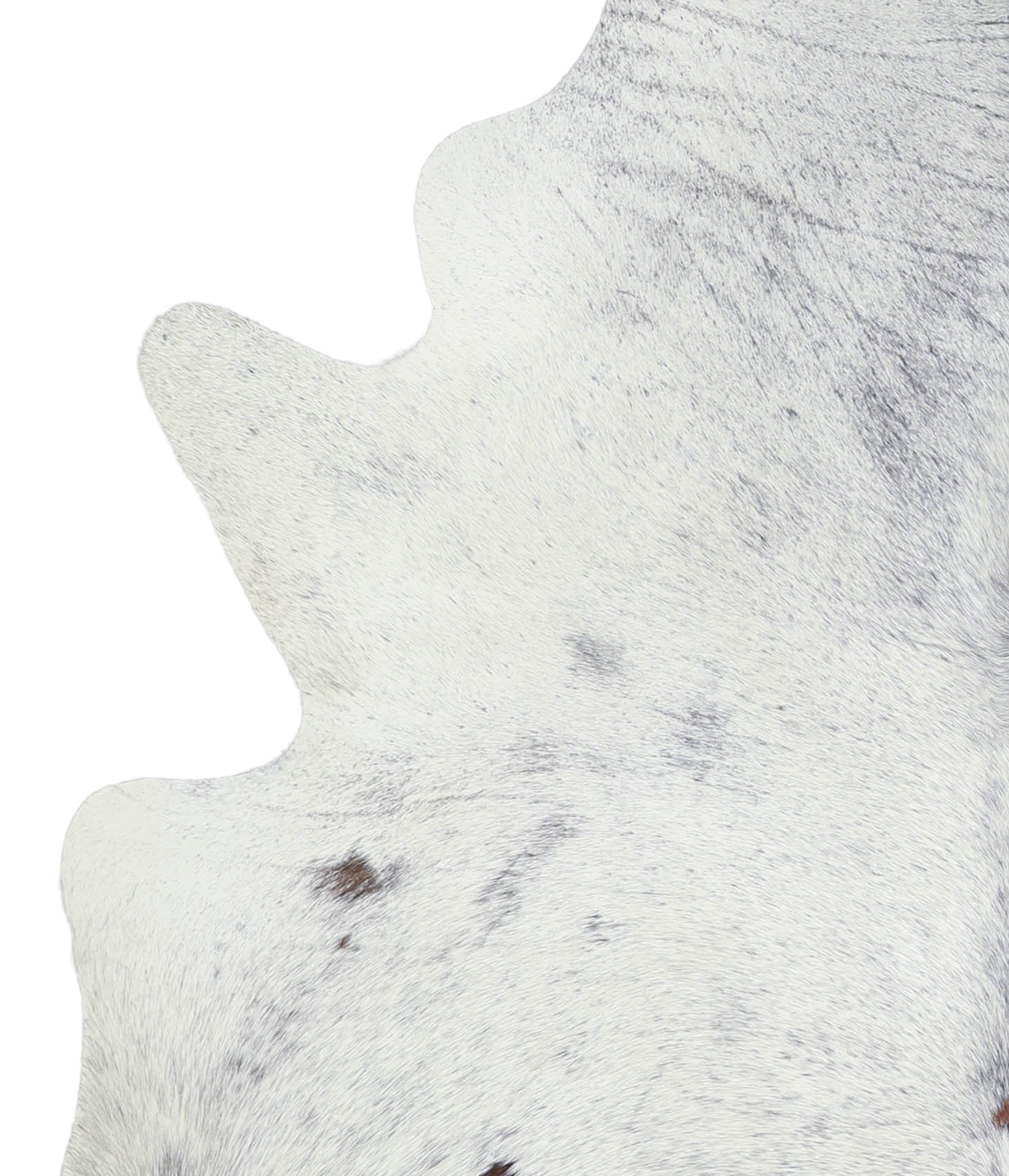 Salt and Pepper Black Cowhide Rug #A21806