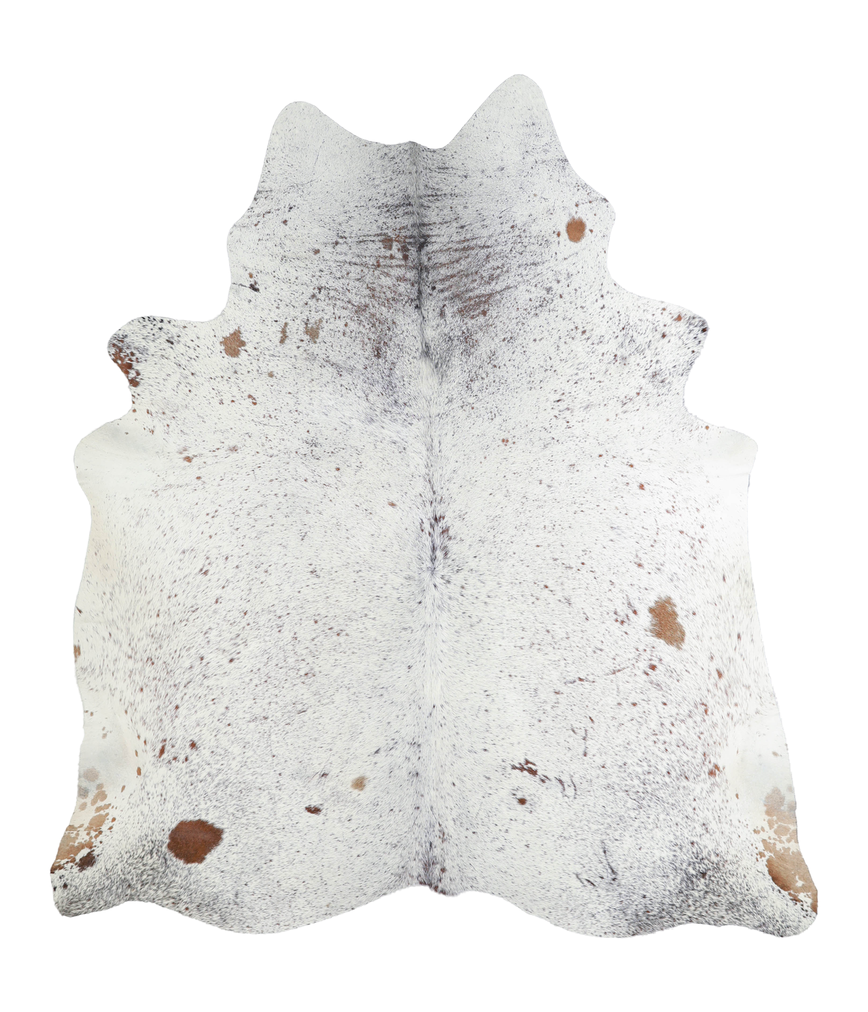 Salt and Pepper Brown Cowhide Rug #A21898