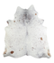 Salt and Pepper Brown Large Brazilian Cowhide Rug 6'8