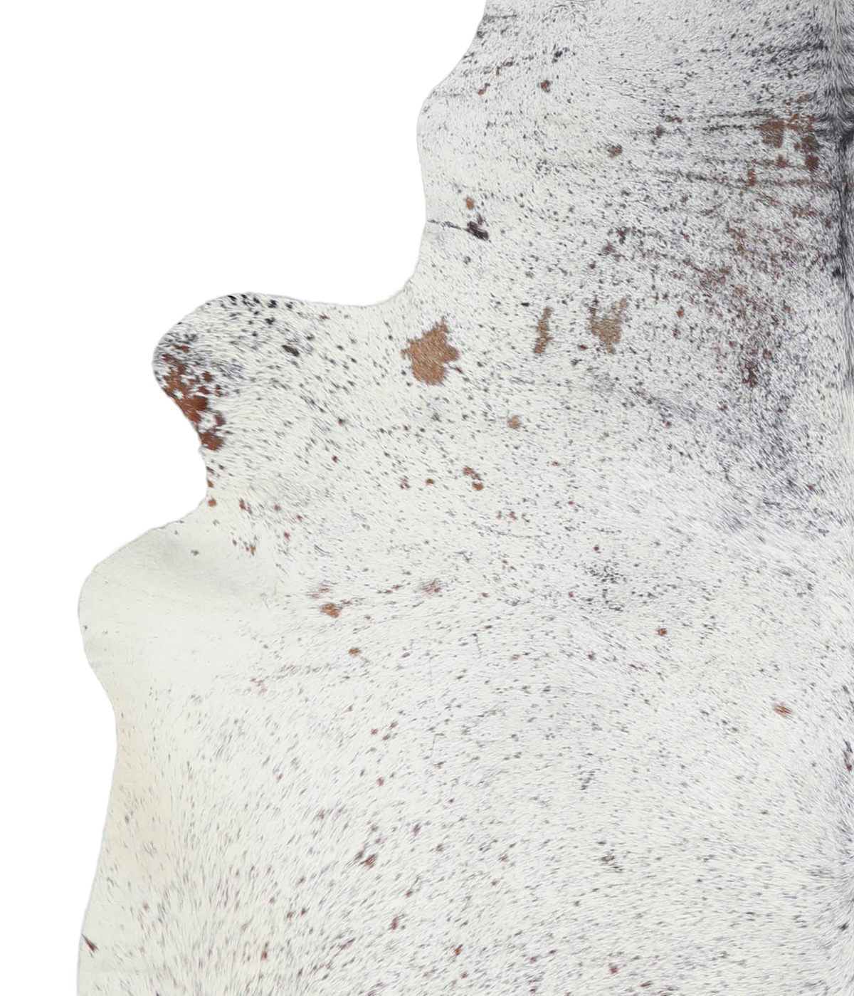Salt and Pepper Brown Large Brazilian Cowhide Rug 6'8"H x 5'11"W #A21898 by Hudson Hides