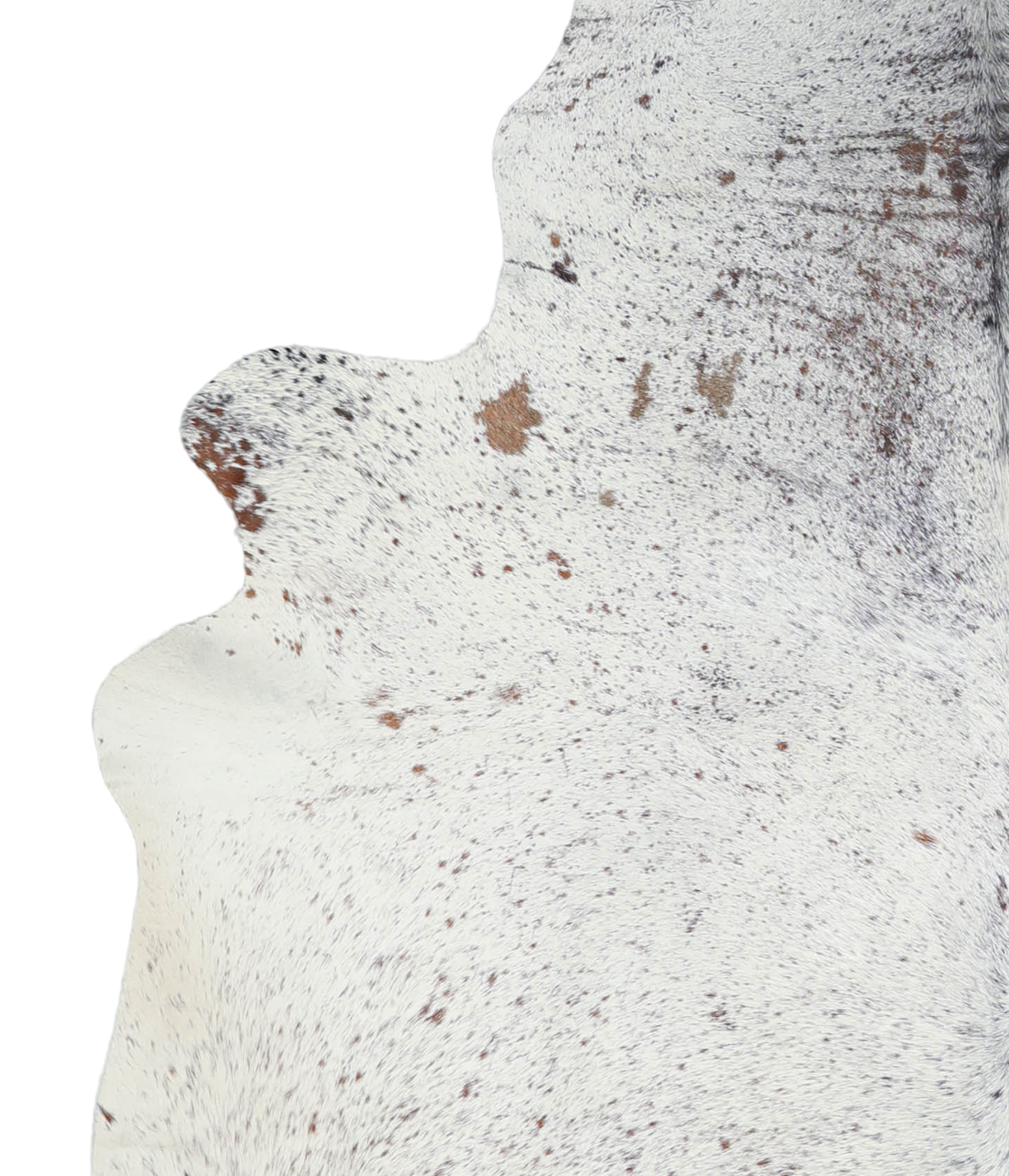 Salt and Pepper Brown Cowhide Rug #A21898
