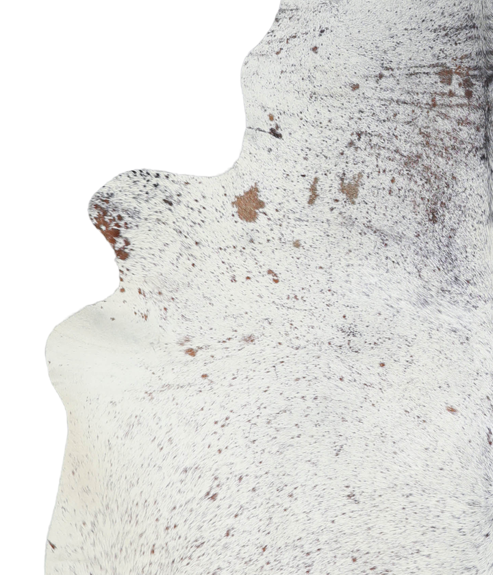 Salt and Pepper Brown Large Brazilian Cowhide Rug 6'8"H x 5'11"W #A21898 by Hudson Hides