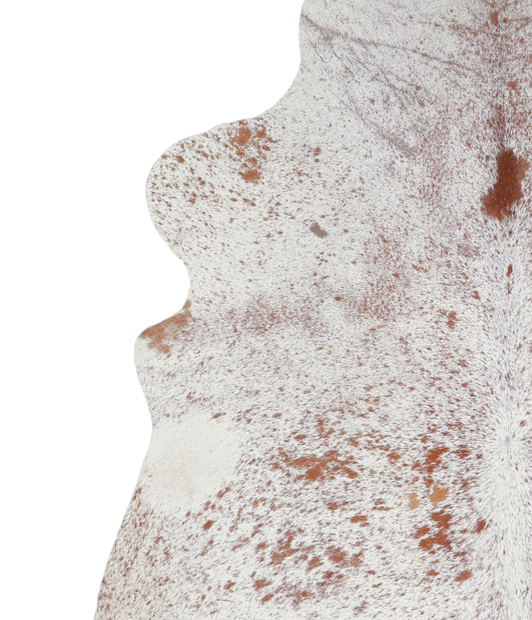 Salt and Pepper Brown X-Large Brazilian Cowhide Rug 6'10"H x 6'1"W #A2