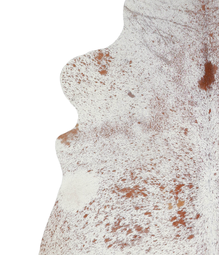 Salt and Pepper Brown X-Large Brazilian Cowhide Rug 6'10"H x 6'1"W #A21910 by Hudson Hides
