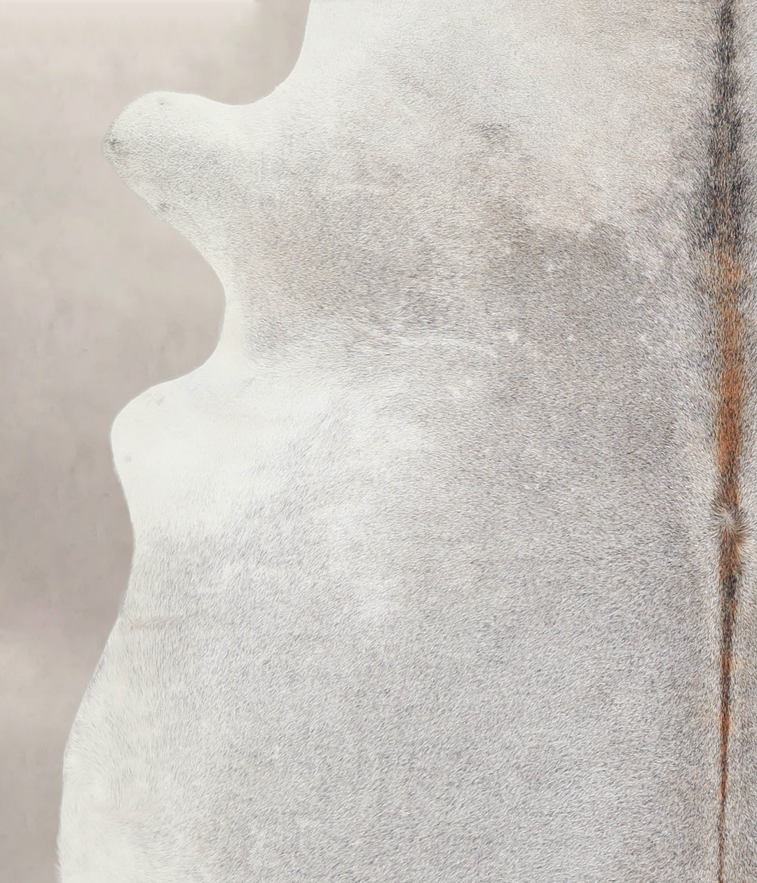 Medium Grey X-Large Brazilian Cowhide Rug 6'7"H x 6'4"W #A21982 by Hud