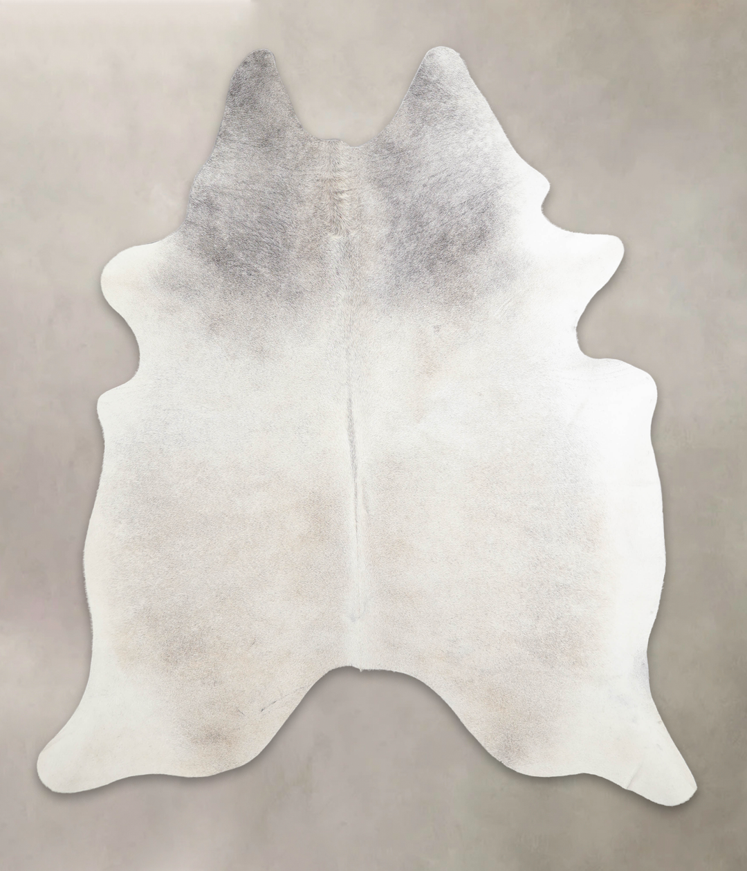 Medium Grey X-Large Brazilian Cowhide Rug 7'2"H x 6'2"W #A21983 by Hud