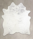 Grey Brindle X-Large Brazilian Cowhide Rug 7'1"H x 6'1"W #A21991 by Hudson Hides