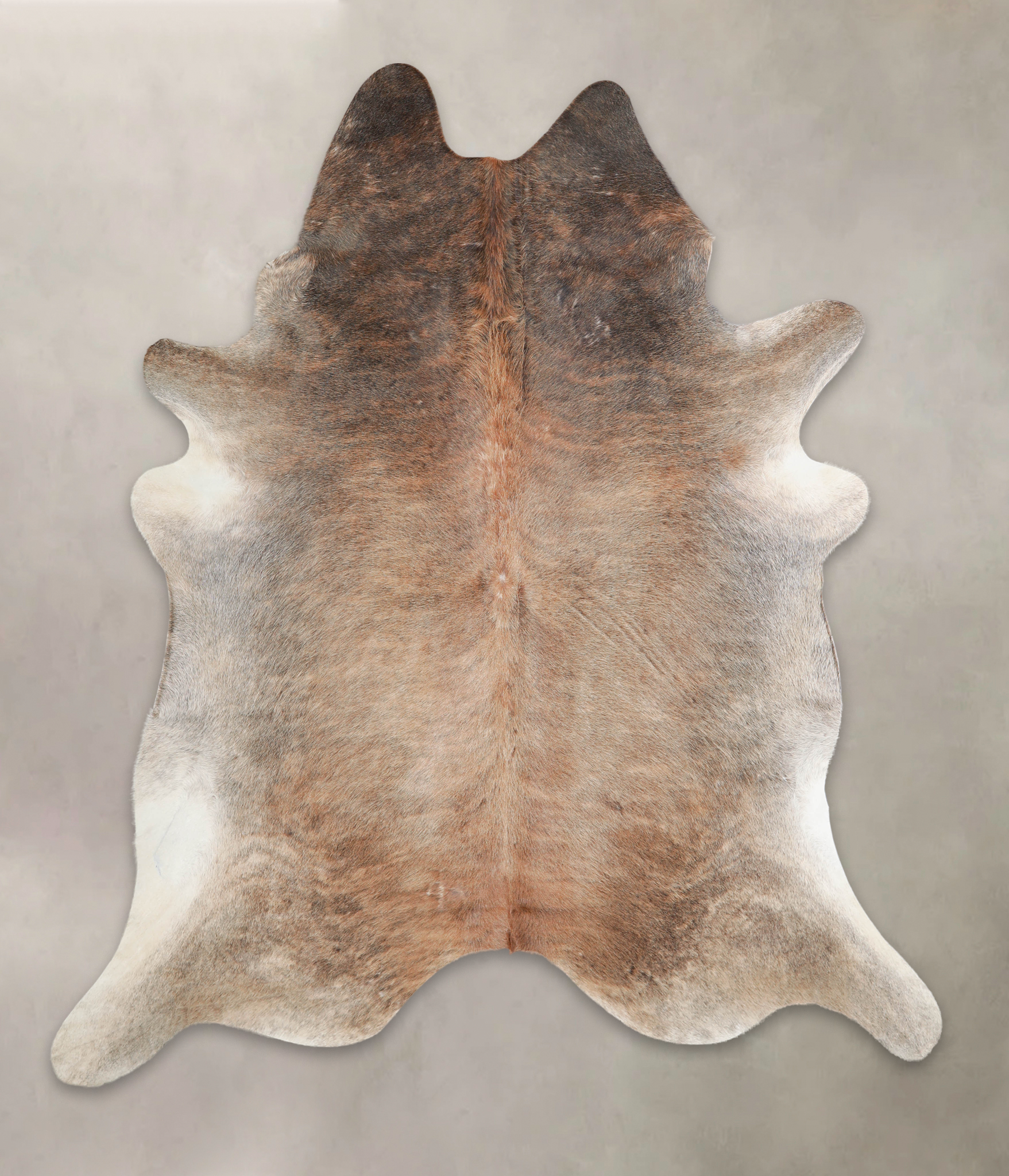Grey with Beige Cowhide Rug #A22003