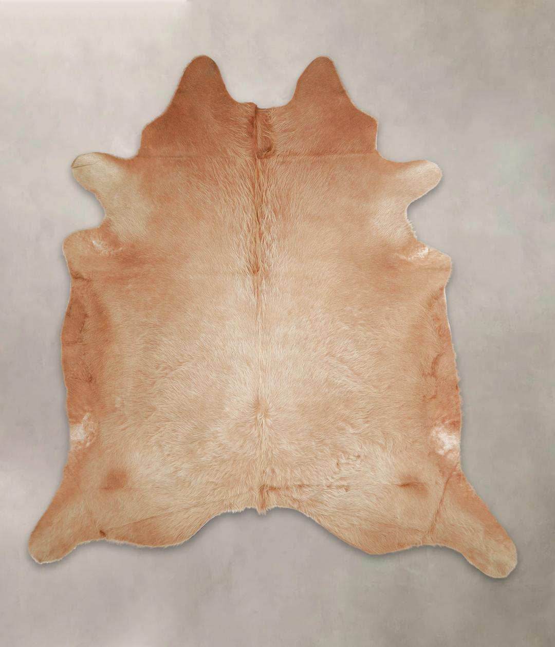 Beige XX-Large Brazilian Cowhide Rug 8'0"H x 7'5"W #A22012 by Hudson H