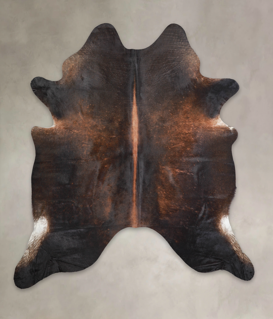 Chocolate X-Large Brazilian Cowhide Rug 7'5"H x 6'8"W #A22019 by Hudson Hides