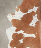 Brown and White X-Large Brazilian Cowhide Rug 7'9"H x 6'1"W #A22048 by Hudson Hides