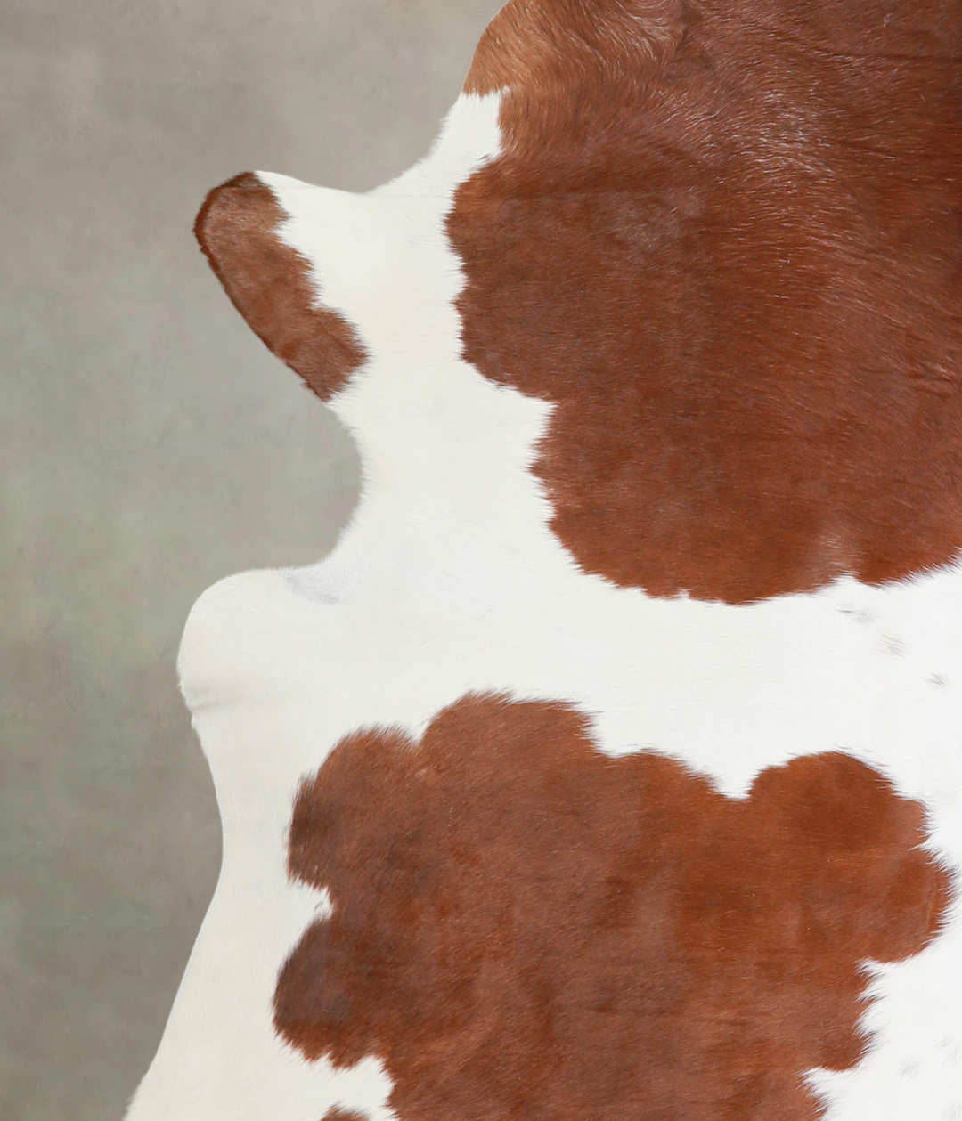 Brown and White X-Large Brazilian Cowhide Rug 7'6"H x 6'4"W #A22049 by