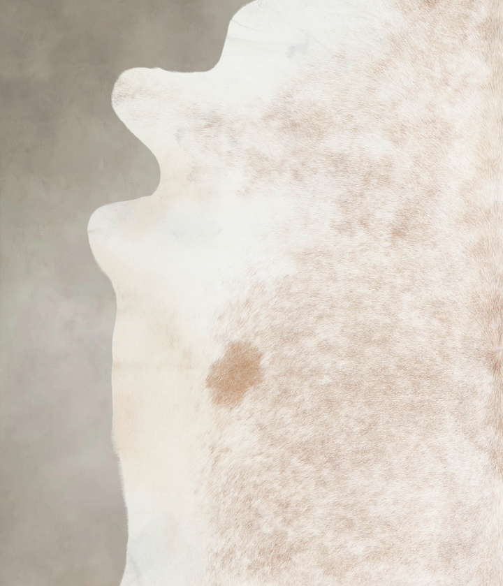Beige XX-Large Brazilian Cowhide Rug 7'4"H x 7'7"W #A22061 by Hudson Hides