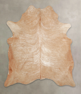 Beige X-Large Brazilian Cowhide Rug 7'2"H x 6'2"W #A22065 by Hudson Hides