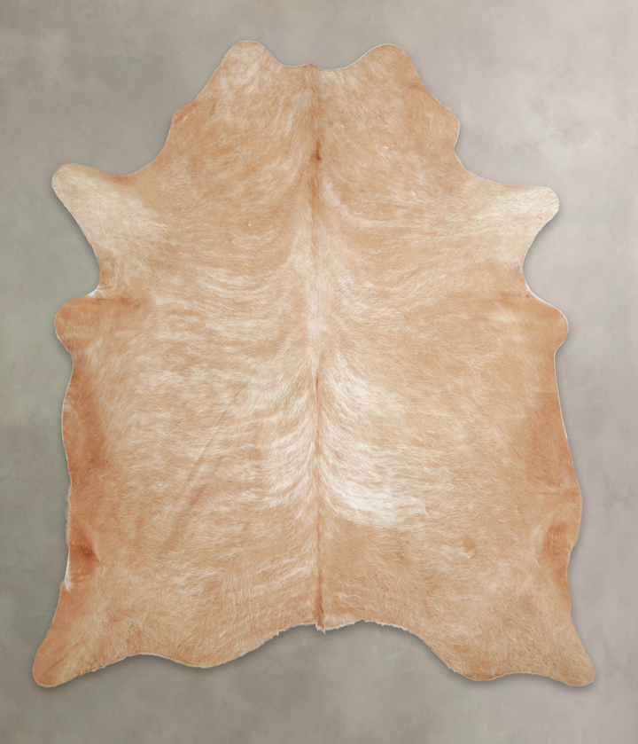 Beige X-Large Brazilian Cowhide Rug 7'2"H x 6'2"W #A22065 by Hudson Hides