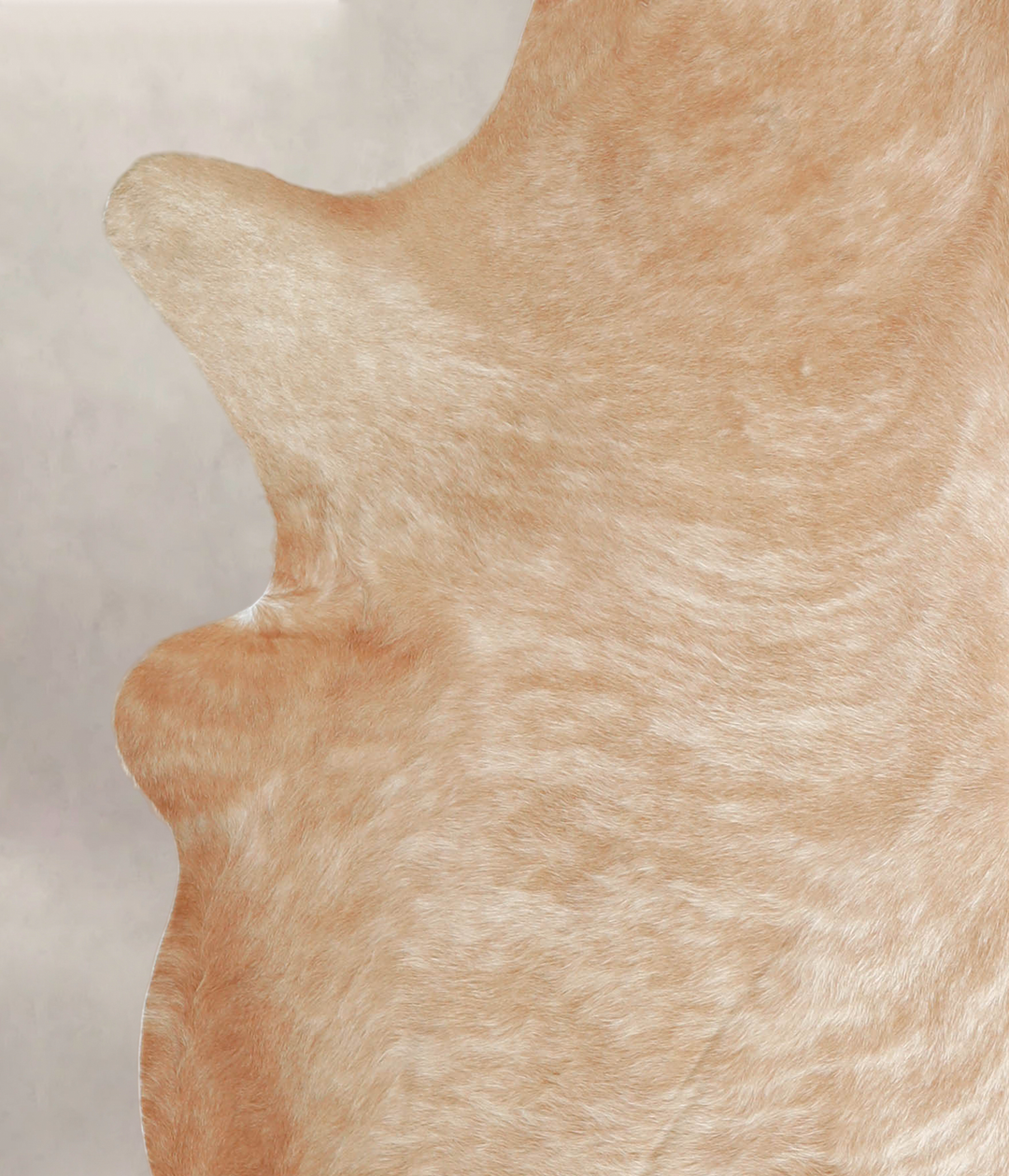 Beige X-Large Brazilian Cowhide Rug 7'2"H x 6'2"W #A22065 by Hudson Hi