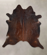 Chocolate X-Large Brazilian Cowhide Rug 7'0"H x 6'5"W #A22093 by Hudson Hides