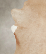 Beige X-Large Brazilian Cowhide Rug 6'9"H x 6'2"W #A22106 by Hudson Hides