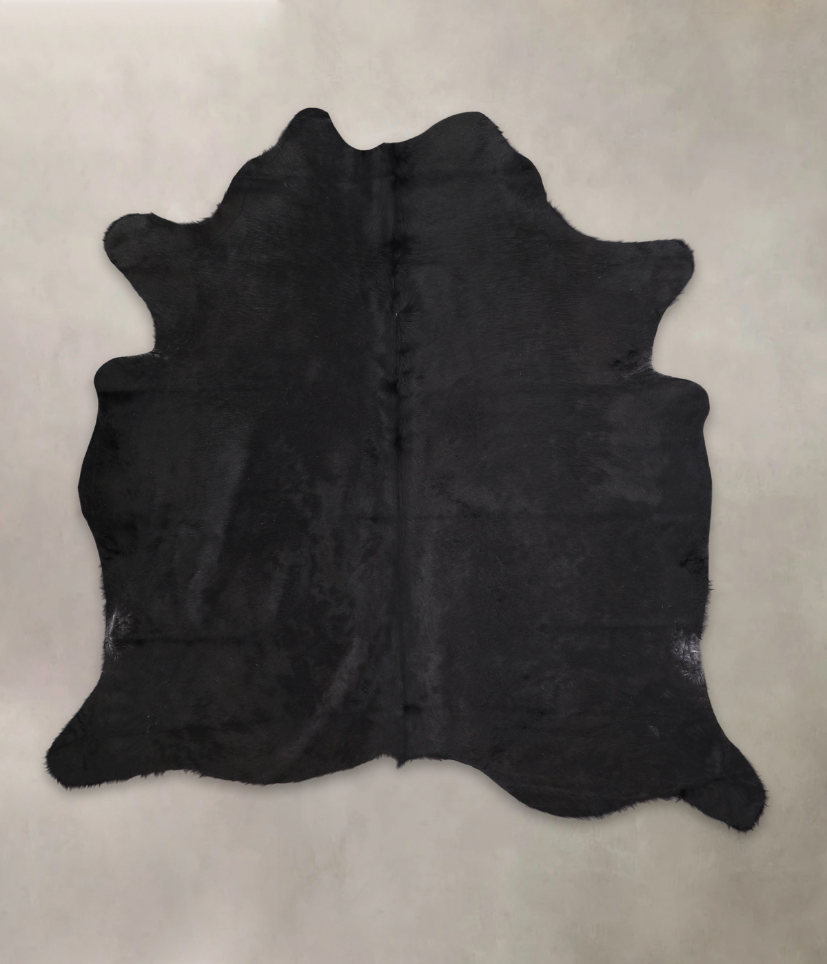 Solid Black Cowhide Rug #A22134