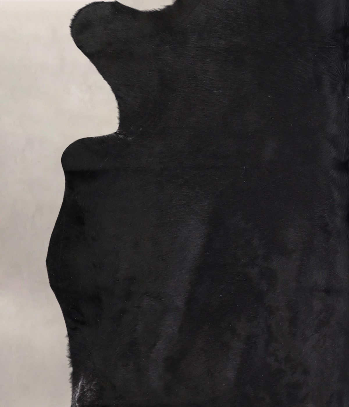 Solid Black Cowhide Rug #A22134