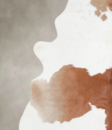Brown and White X-Large Brazilian Cowhide Rug 6'9"H x 6'5"W #A22146 by Hudson Hides