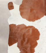Brown and White X-Large Brazilian Cowhide Rug 6'8"H x 6'4"W #A22158 by Hudson Hides