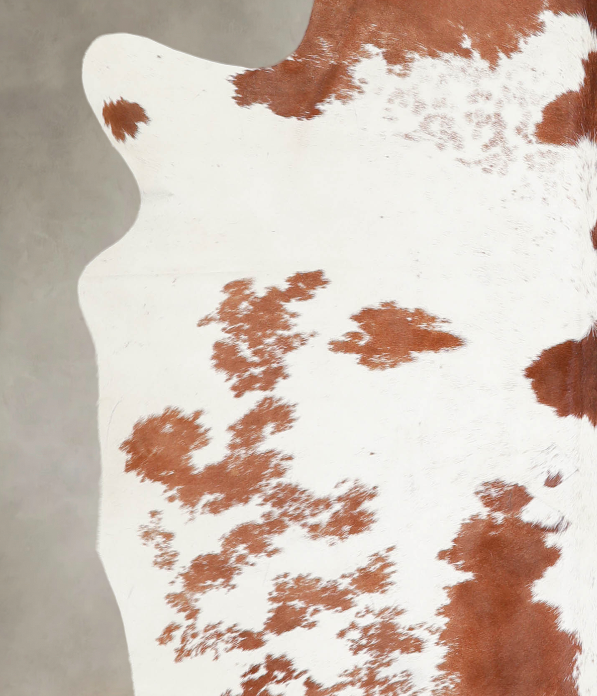 Brown and White Large Brazilian Cowhide Rug 5'7"H x 5'10"W #A22173 by Hudson Hides