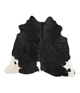 Black and White Large Brazilian Cowhide Rug 5'10"H x 6'8"W #A22196 by Hudson Hides