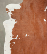 Brown and White X-Large Brazilian Cowhide Rug 6'8"H x 6'5"W #A22257 by Hudson Hides