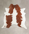 Brown and White X-Large Brazilian Cowhide Rug 6'11"H x 6'11"W #A22281 by Hudson Hides