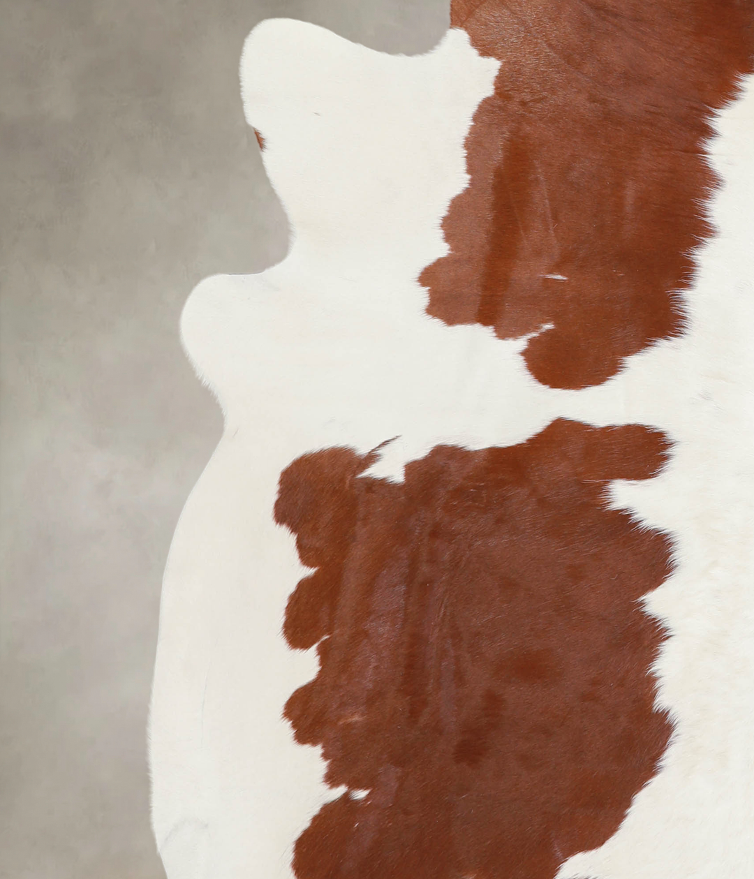 Brown and White X-Large Brazilian Cowhide Rug 6'11"H x 6'11"W #A22281 