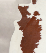 Brown and White X-Large Brazilian Cowhide Rug 6'9"H x 6'10"W #A22323 by Hudson Hides