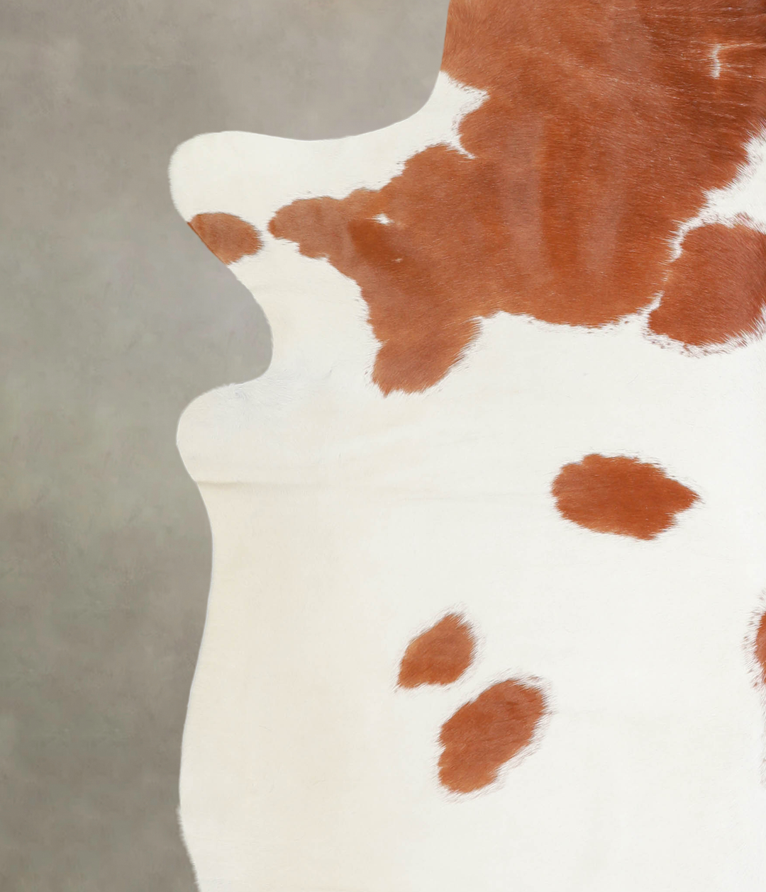 Brown and White XX-Large Brazilian Cowhide Rug 7'2"H x 7'2"W #A22325 b