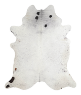 Salt and Pepper Black XX-Large Brazilian Cowhide Rug 8'3"H x 6'11"W #A22349 by Hudson Hides