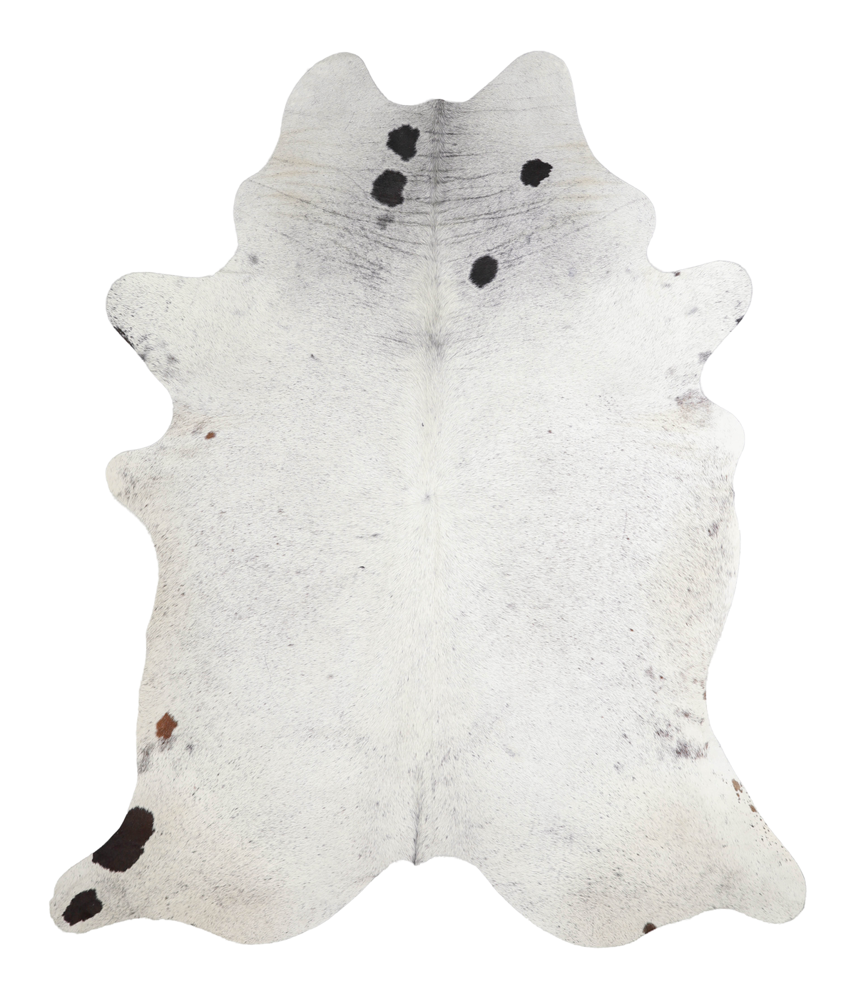 Salt and Pepper Black Cowhide Rug #A22349