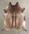 Grey with Beige XX-Large Brazilian Cowhide Rug 8'1