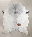Salt and Pepper Black X-Large Brazilian Cowhide Rug 7'5"H x 5'11"W #A22390 by Hudson Hides